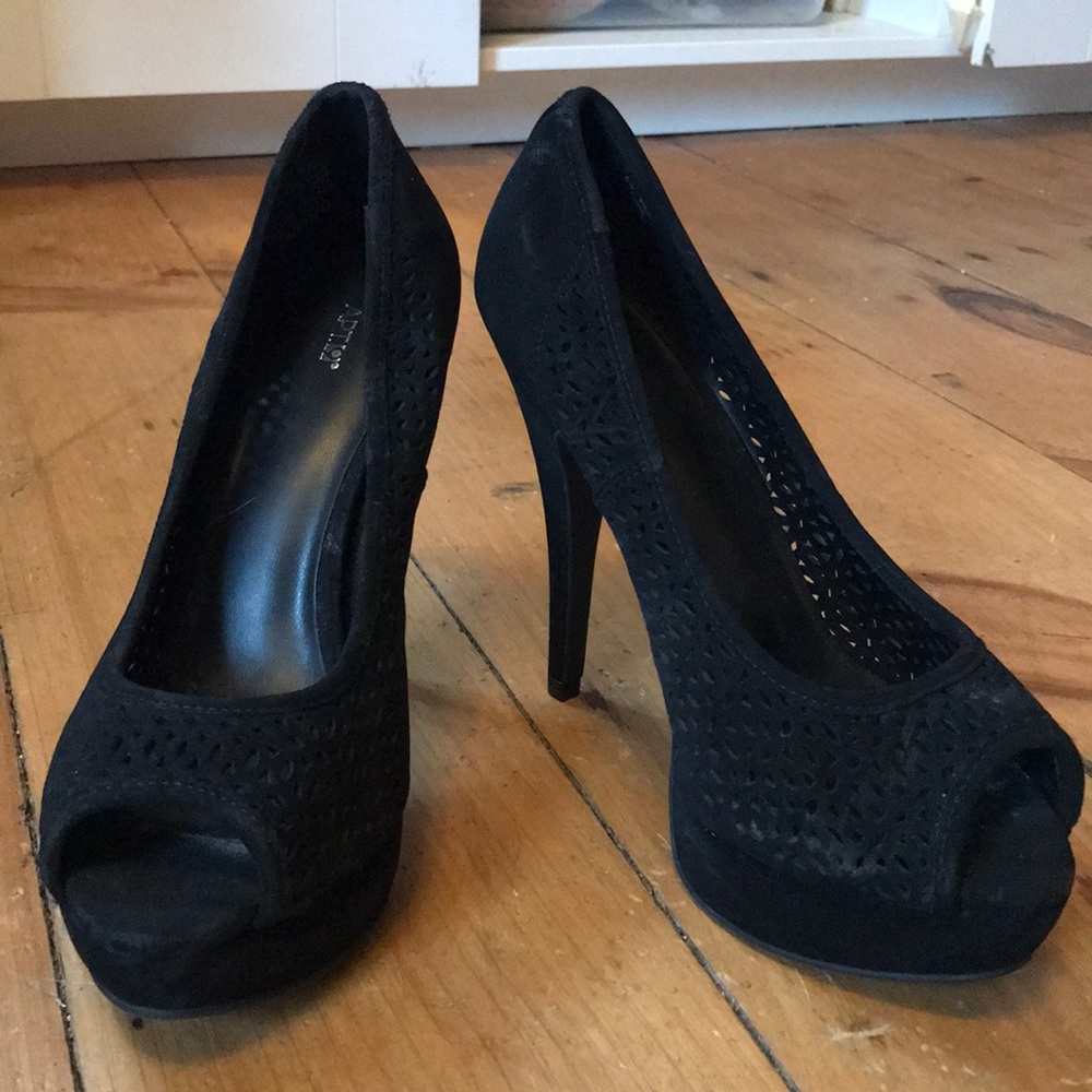 Black high heels